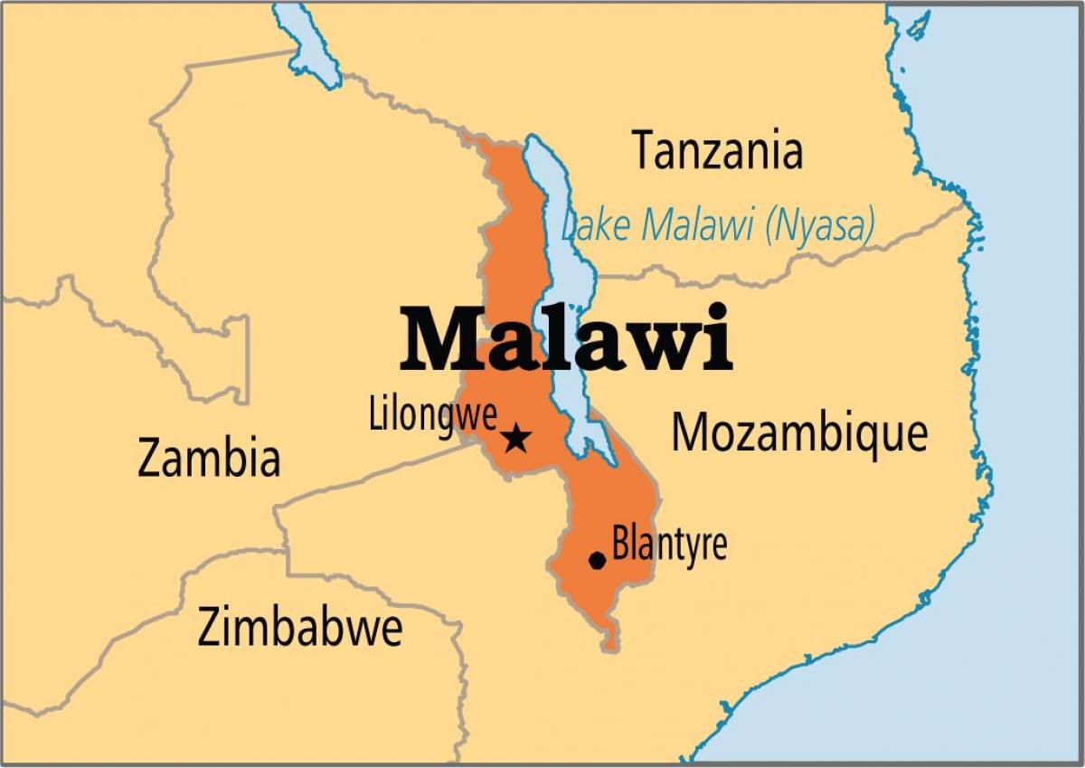 la carte de lilongwe, Malawi