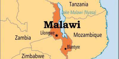 La carte de lilongwe, Malawi